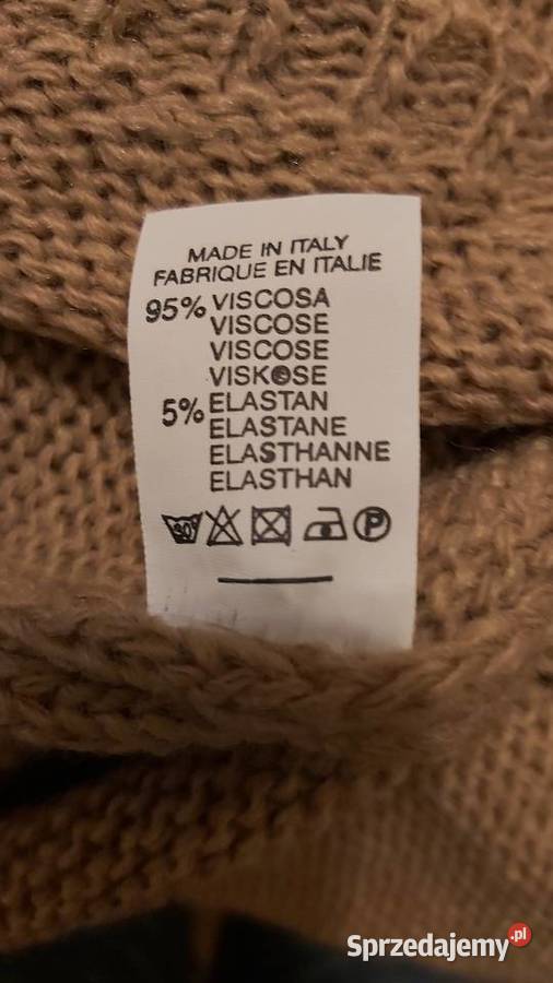 Nowy beżowy sweter XLXXL Imagine Made in Italy Lublin sprzedam
