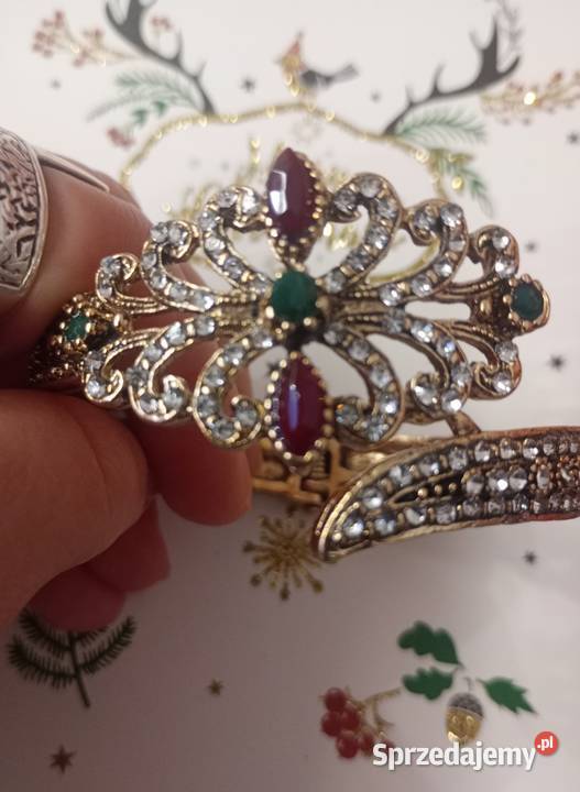 Piękna lśniąca bransoletka mankietowa styl Białystok