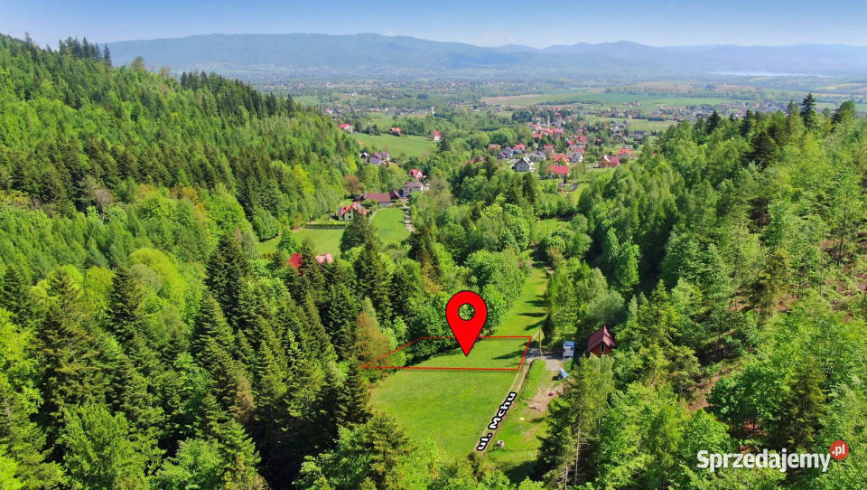 Działka pod Skrzycznem lesie i strumyku Lipowa