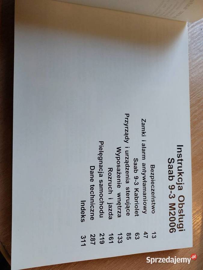 Sprzedam instrukcje obsługi Saab 93 Białystok