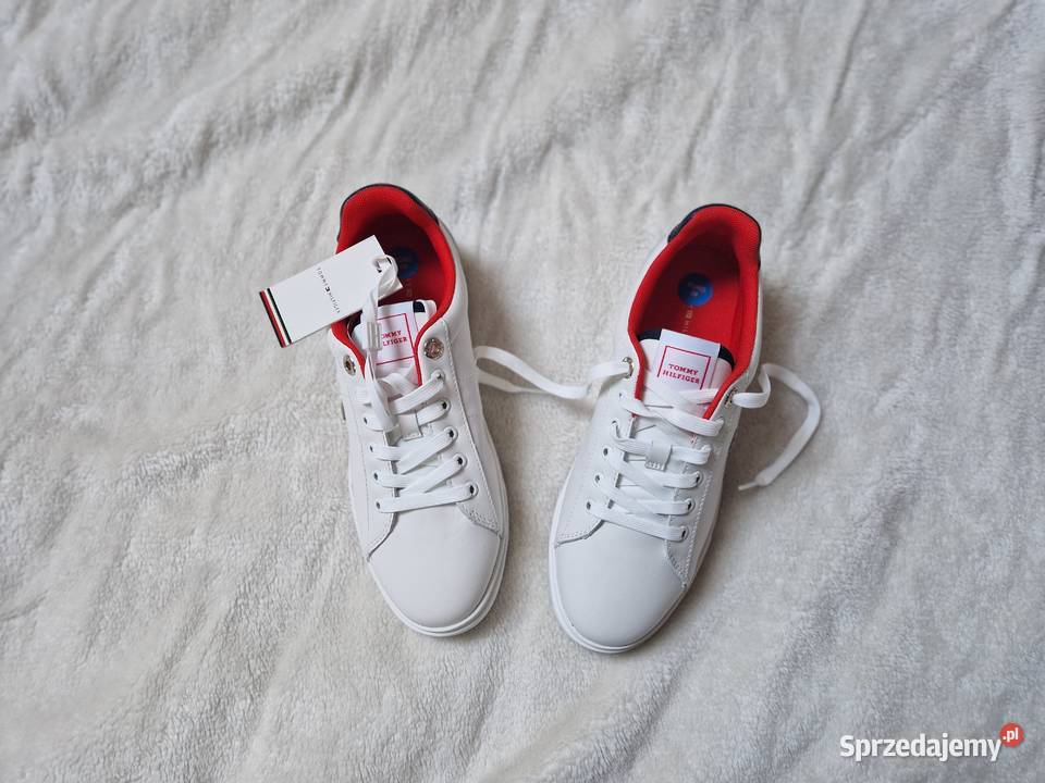Nowe białe buty sportowe Sneakersy damskie Tommy 25cm Obuwie sportowe Bibice
