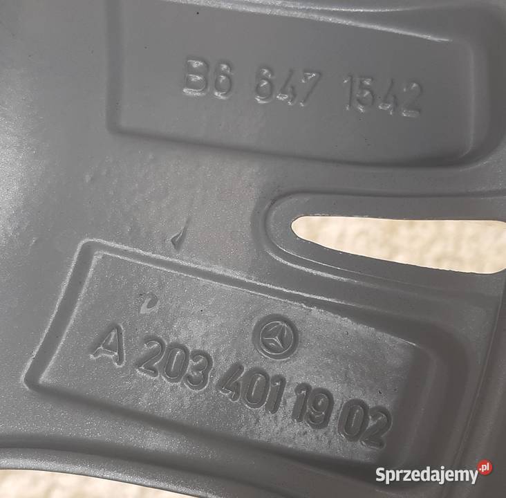ORYGINALNA FELGA MERCEDES W203 7X16 ET37 R16 dolnośląskie sprzedam
