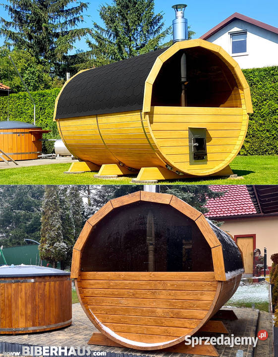 SAUNA Ogrodowa 300 OKNO 50 PRZEDSIONEK Beczka Nowy Targ