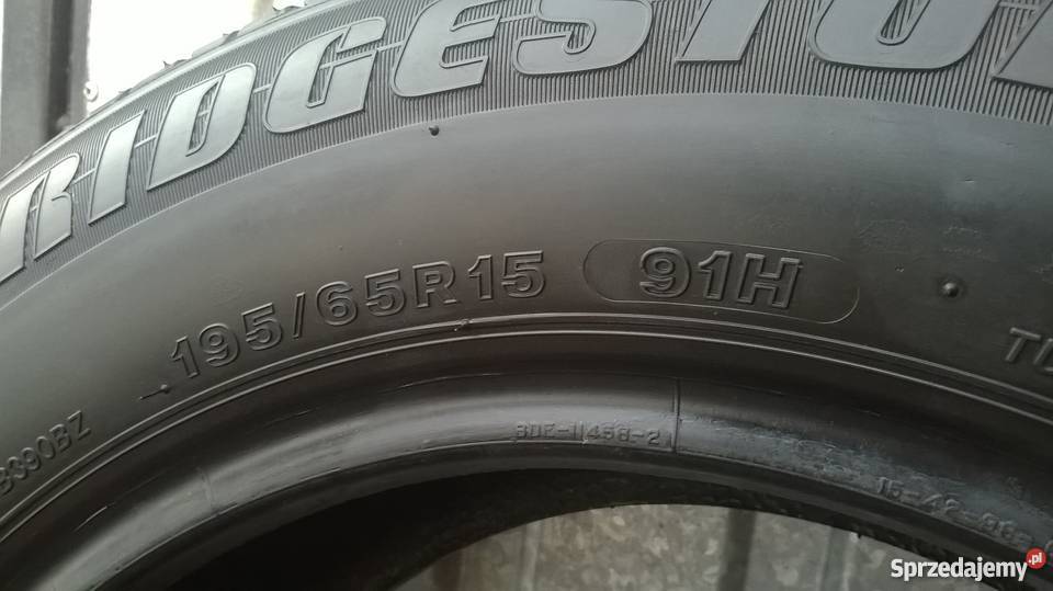Opona Bridgestone B390 53mm 195 65 R15 91H 15cale łódzkie Szadek sprzedam