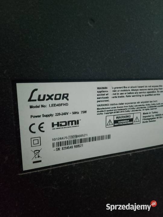 Luxor led49FHD Używany Sosnowiec