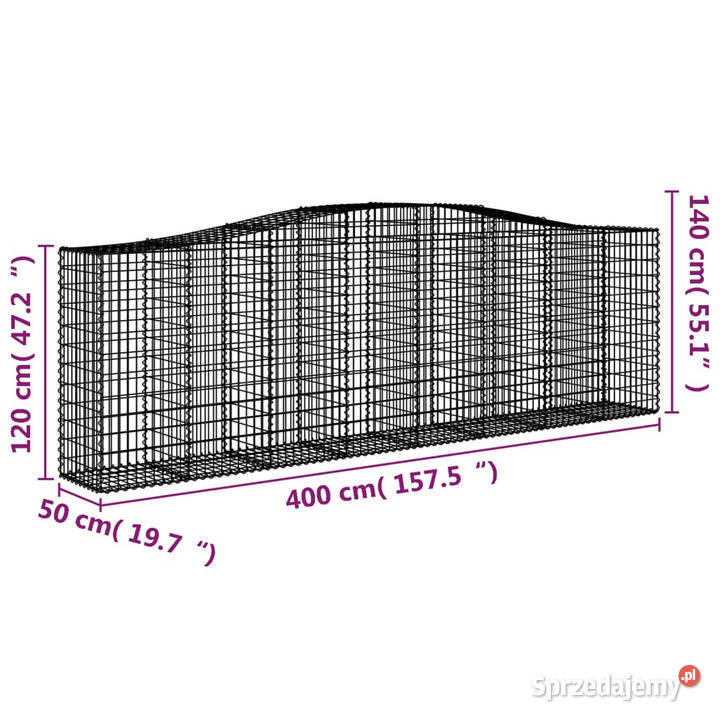 Kosze gabionowe 4 400x50x120140 galwanizowane Warszawa sprzedam