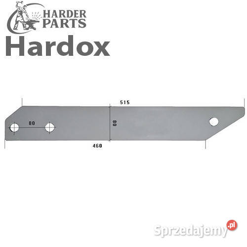 Płoza przedłużona HARDOX 384293P części do pługa nieuszkodzony Suwałki