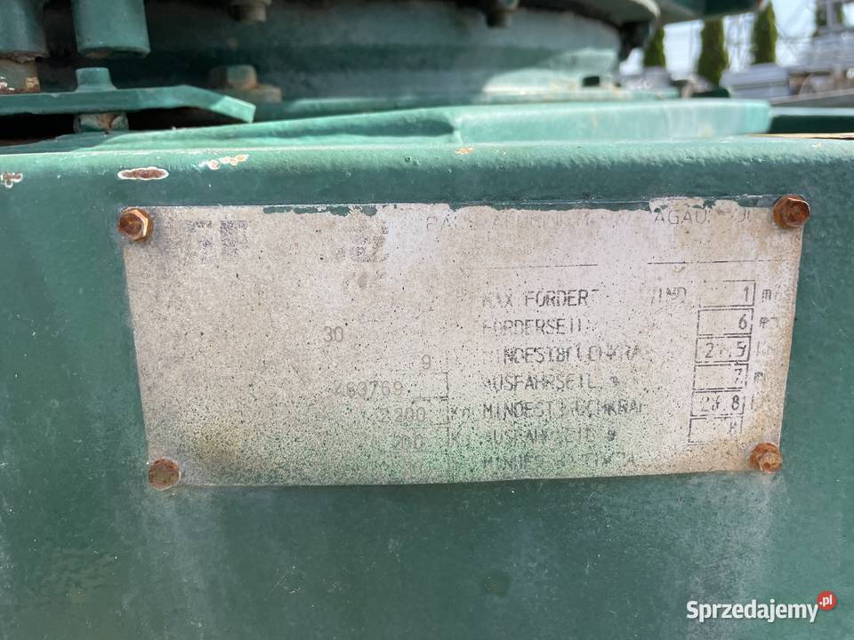 Winda dekarska na przyczepie drabina PAUS ASA 30 Pozostałe Ślesin