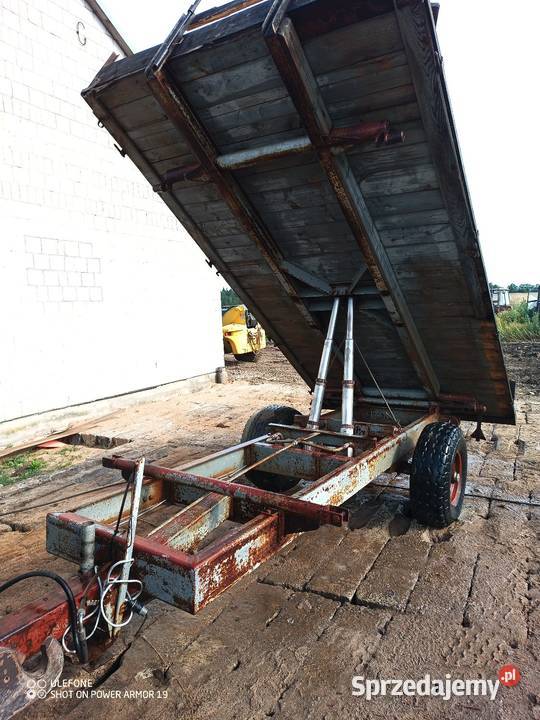 Przyczepa wywrotka 6t na 3 strony z hamulcem Rostkowo