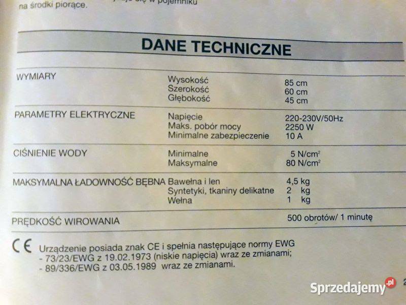 Electrolux pralka Warszawa