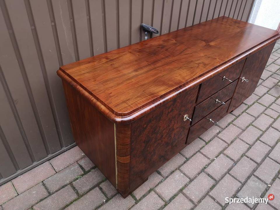 Komoda ARTDECO RTV Niska 134 Orzech Zgrabna