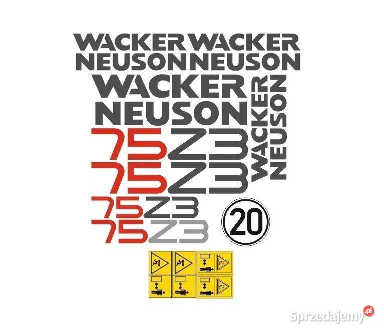 Naklejki oklejenie naklejka WACKER NEUSON 75Z3
