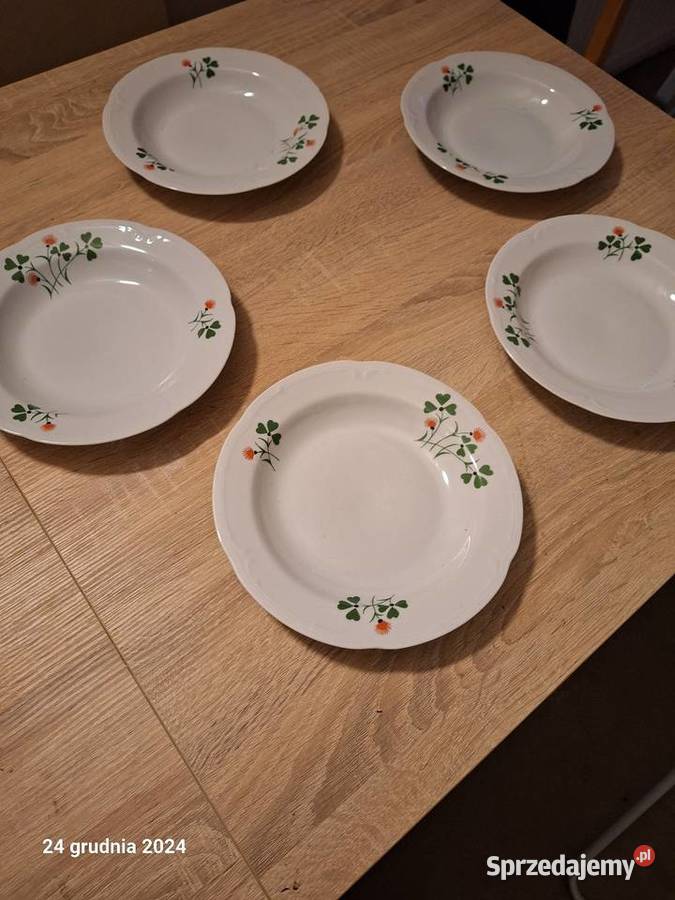 Talerze porcelanowe z prl Niepołomice sprzedam