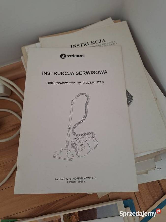 istrukcje serwisowe do sprętów ZELMER Pozostałe podkarpackie Rzeszów