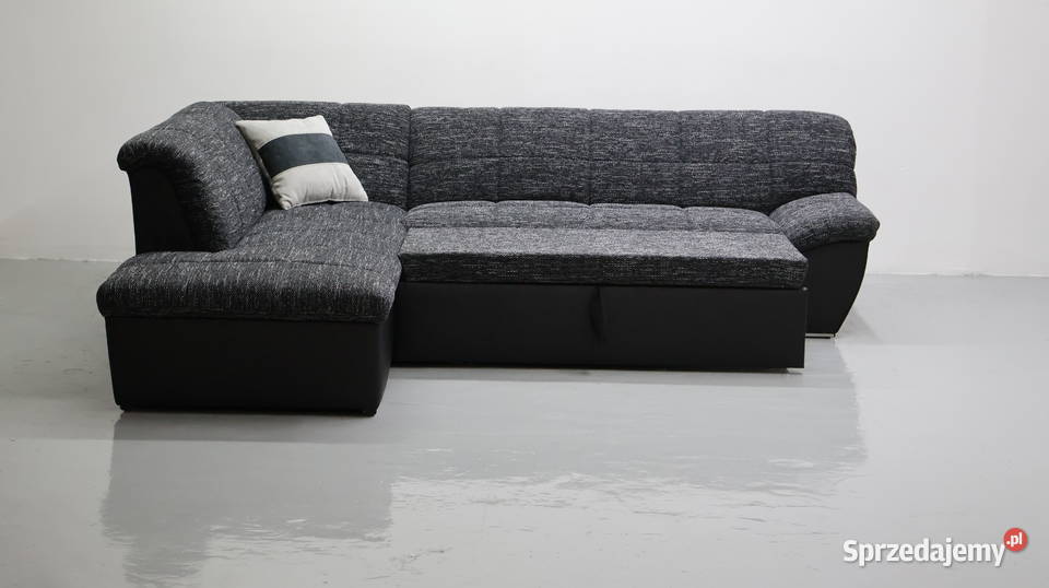 TPD Narożnik z funkcją spania czarny kolor 77cm Poznań