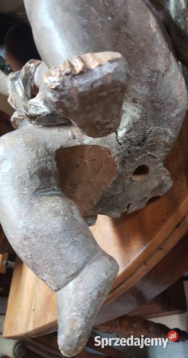 Anioł putto rzeźba barokowa XVIII Orneta