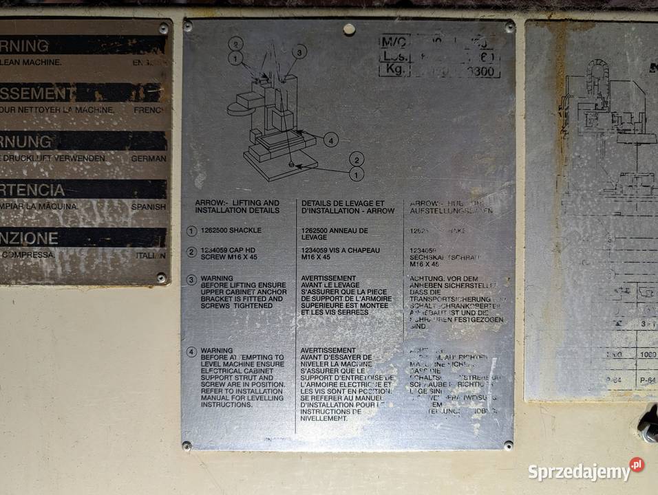 Frezarka CNC Cincinnati Milacron Arrow 750 wielkopolskie