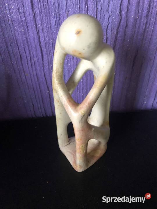 Myśliciel figurka statuetka z kamienia mydlanego kujawsko-pomorskie Inowrocław