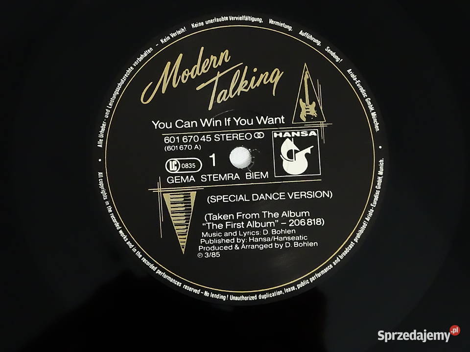 Modern Talking You Can Win If You Want Special lubelskie Biłgoraj sprzedam