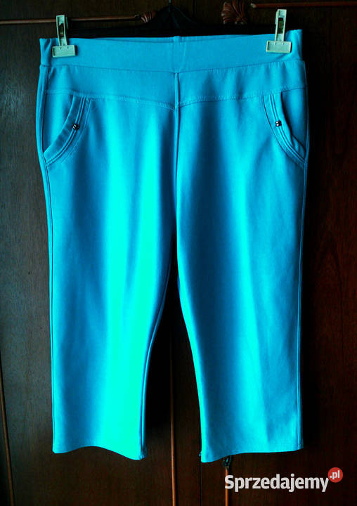 Legginsy damskie 34 kolano jasnoniebieskie Polkowice