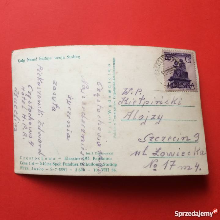 967 Widokówka Częstochowa Szczecin