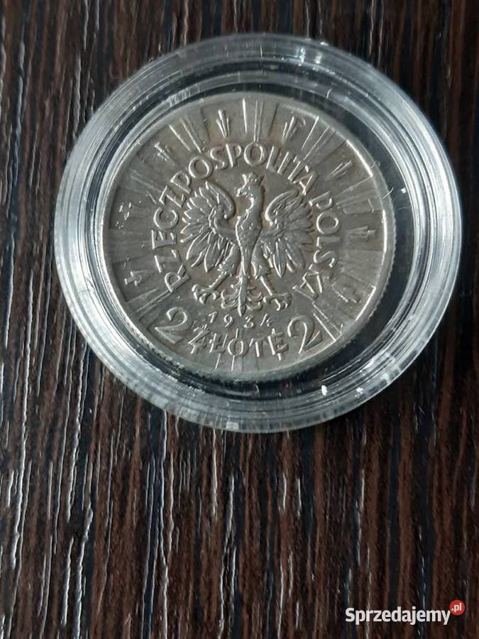 Moneta 2 złote 1934 r Józef Piłsudski Potulice