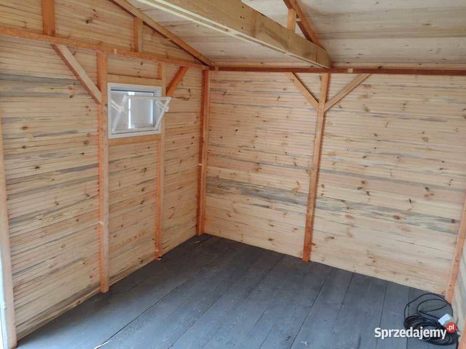 Domek ogrodowy narzędziowy 4x3 z drewutnią 06m Domki narzędziowe Polkowice