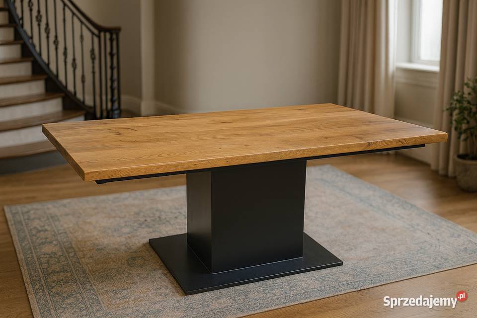 Stół Dębowy LOFT 100 Lite Drewno Różne Wymiary 90cm Katowice