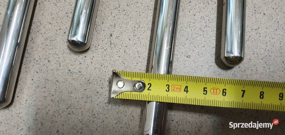 Szklane półki na chromowanych wspornikach Dom i Ogród Łódź sprzedam