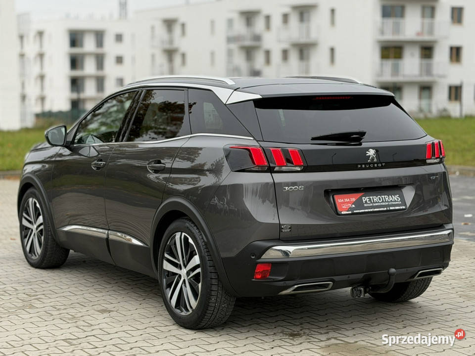 Peugeot 3008 20 HDI 181 GTLINE Automat Panorama szary Mrągowo