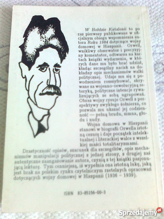 GEORGE ORWELL W hołdzie Katalonii unikatowa Warszawa