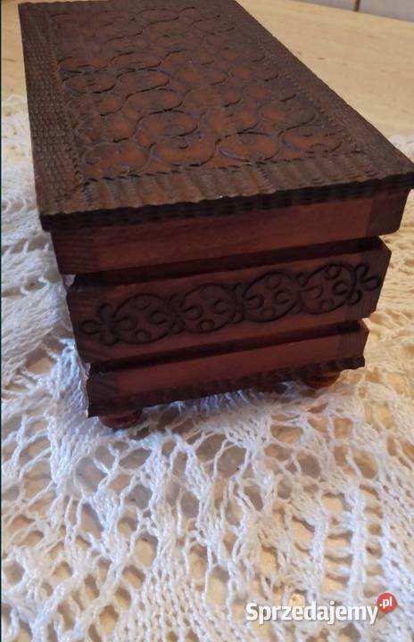 Szkatułka drewniana na biżuterię Nakło nad Notecią