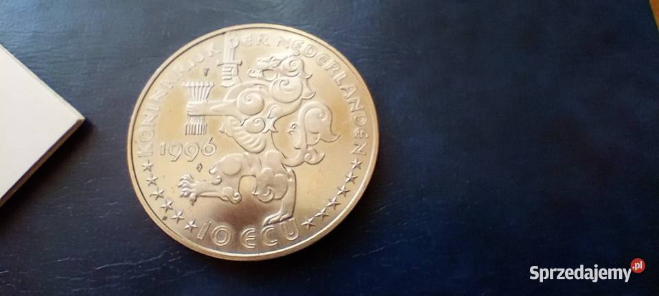 Stare monety 10 ECU 1996 Holandia Lesko