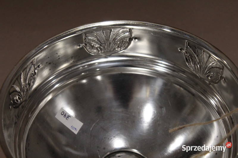 Posrebrzana patera ze szkłem 1657 FiaF Szczecin sprzedam