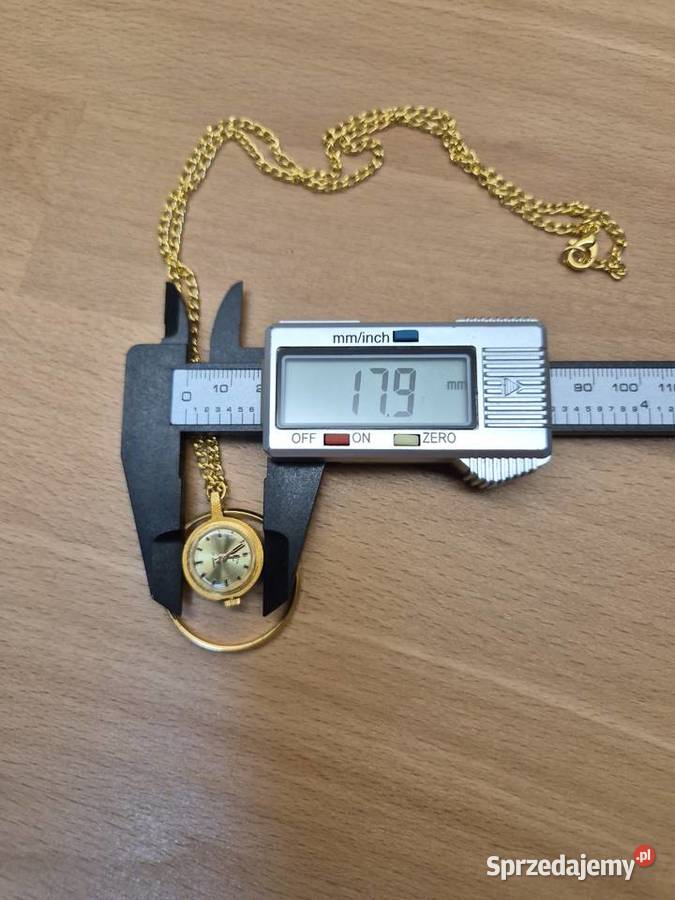 Damski zegarek naszyjnik Exacta Czajka Chorzów