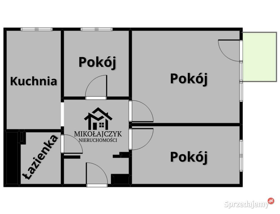 3 pokoje I piętro Słowackiego 30 balkon warmińsko-mazurskie Bartoszyce