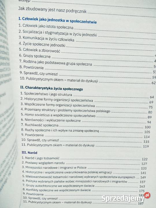 Wiedza o społeczeństwie wos rozszerzenie Warszawa sprzedam