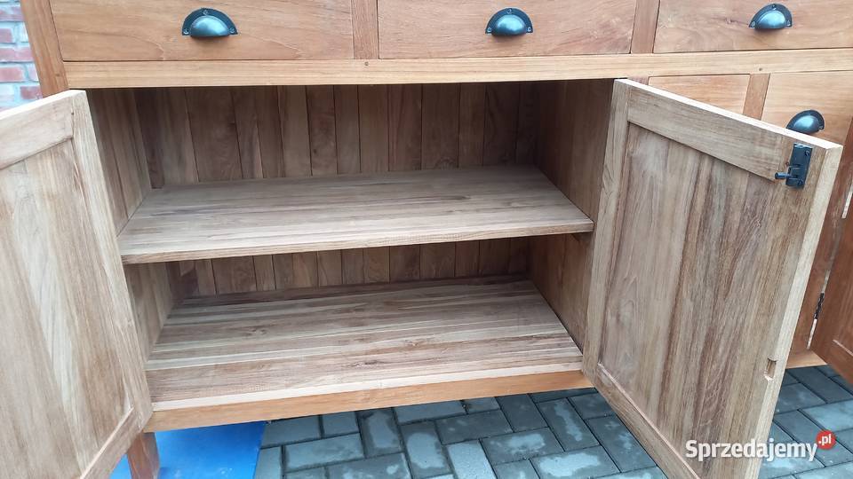 Komoda teak drewniana kolonialna Szafka pod