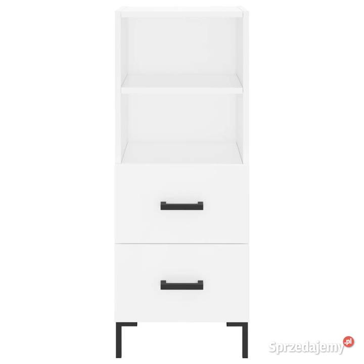 Wysoka szafka biała 345x34x180 materiał Meble sprzedam