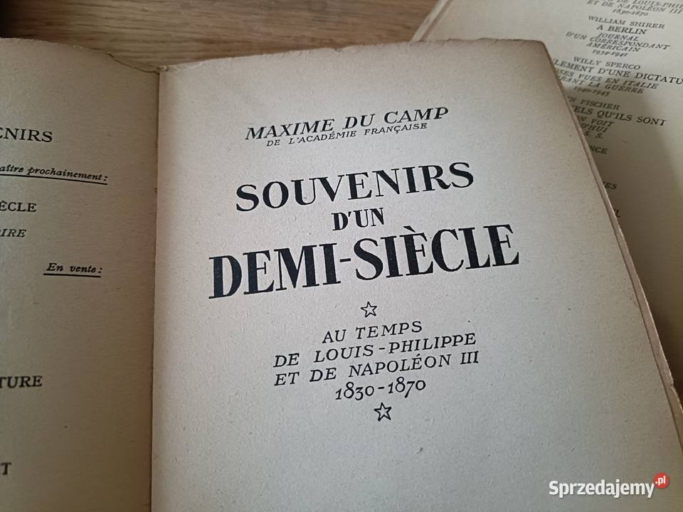 2 Książki Wspomnienia pół wieku JFrancuzki Pozostałe Warszawa