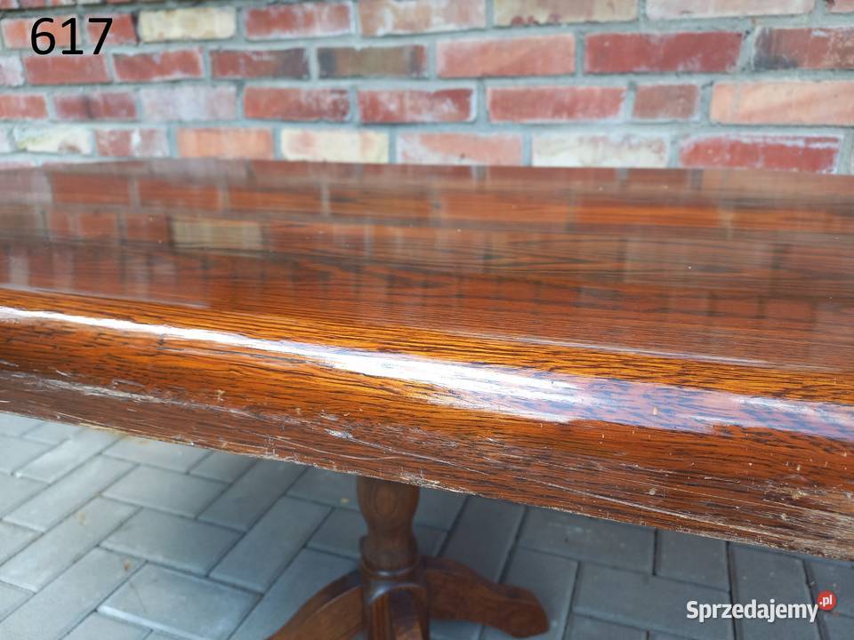 Blat dębowy drewniany owalny ciężki holenderski 63cm zachodniopomorskie Gawroniec