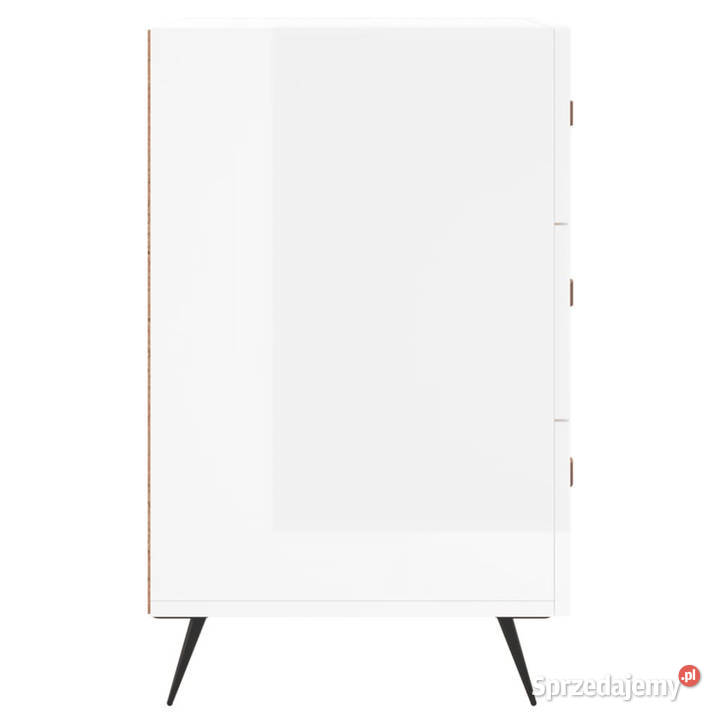 Szafka nocna biała z połyskiem 40x40x66 WM827630 Warszawa