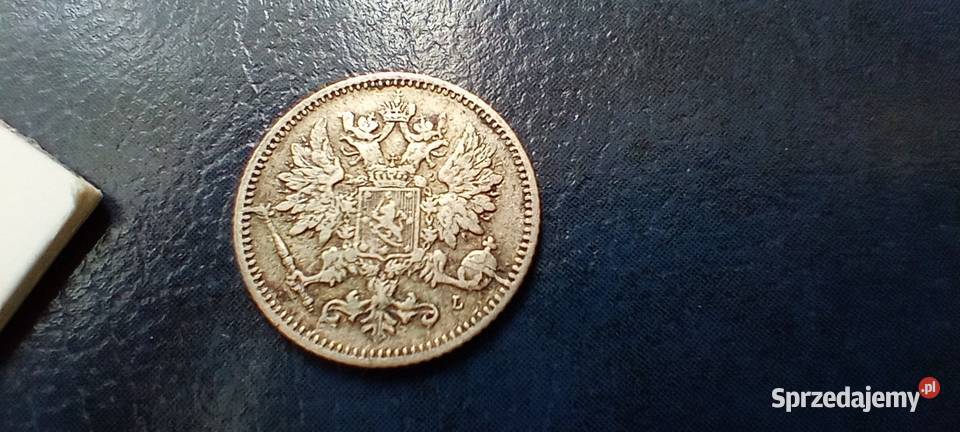 Stare monety 25 pennia 1894 Finlandia srebro Numizmatyka Lesko sprzedam