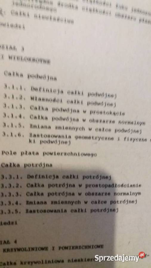 Piskorz książka Zbiór zadań z rachunku całkowego Antykwariat Warszawa