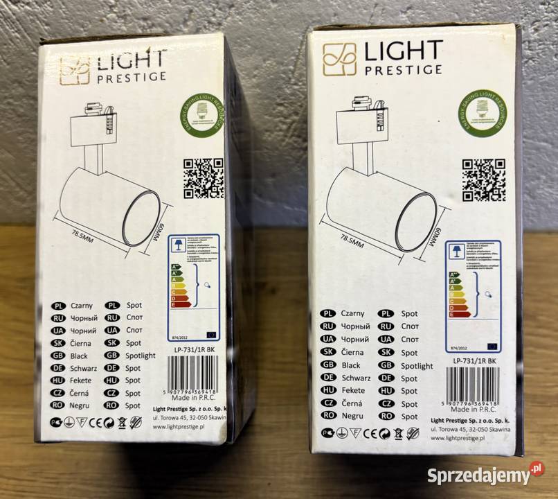 Reflektor Snow Czarny ruchomy LIGHT PRESTIGE zachodniopomorskie Szczecin