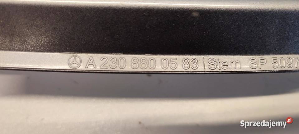 MERCEDES SL R230 GRILL ATRAPA ZADERZAKA PRZÓD