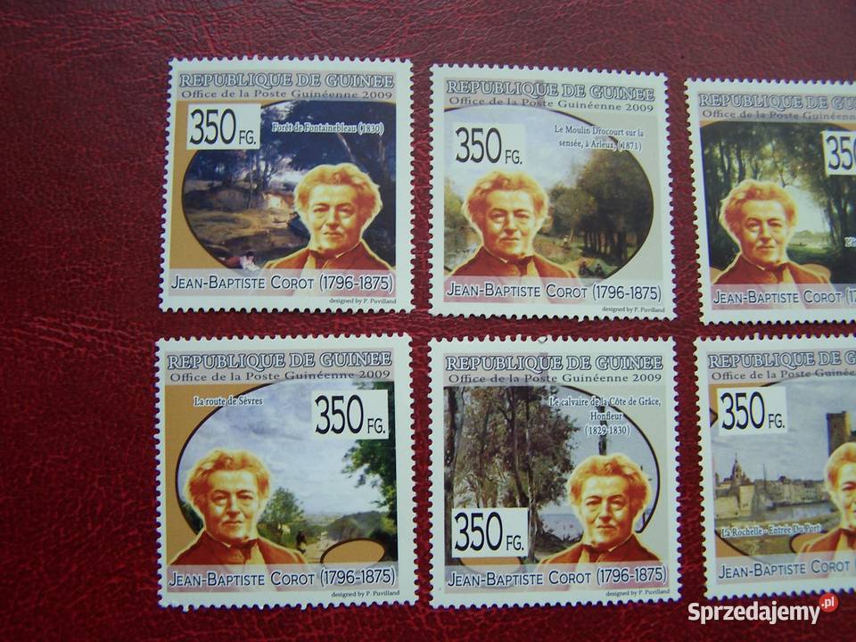 Gwinea 2009 MNH Sztuka Malarstwo J B Corot śląskie Tychy