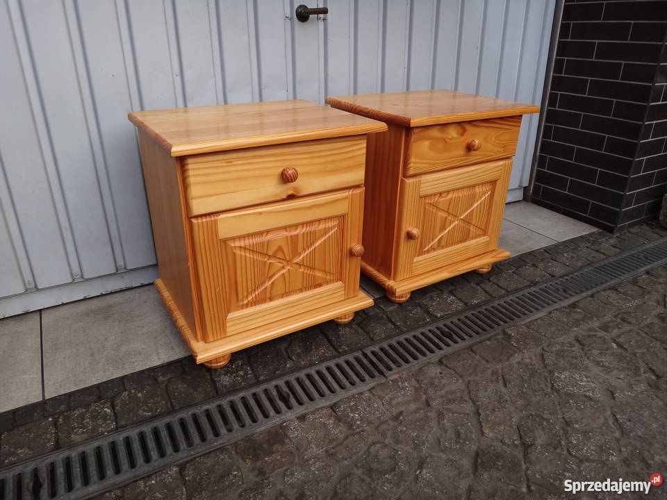 Sosnowe szafki nocne 2 Dom i Ogród lubuskie sprzedam