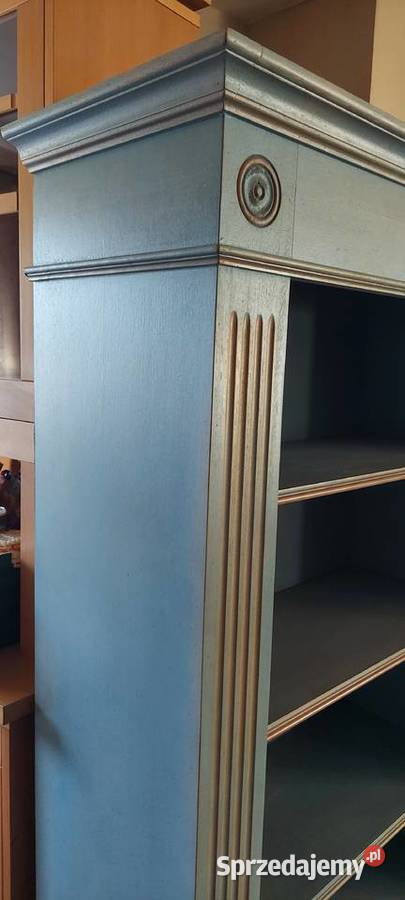 Regał biblioteczka na książki retro vintage styl Łomianki