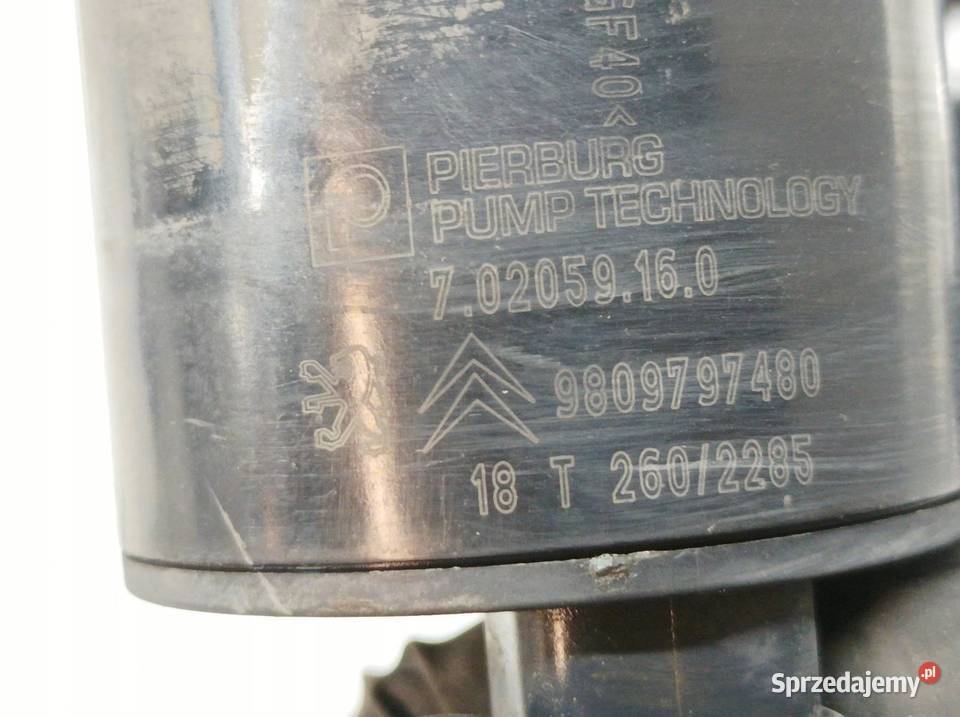 POMPA WODY DODATKOWA 9809797480 Toyota ProAce II
